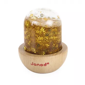 Janod Sensorischer Schneekugelball Gelb ab 12 Monaten
