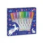 Janod Gel Pens Mini 8 Farben Unicorns Dreamland 6+