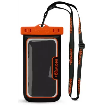 Seawag Element Proof Case - Wasserdichte Handyhülle (Schwarz/Orange)