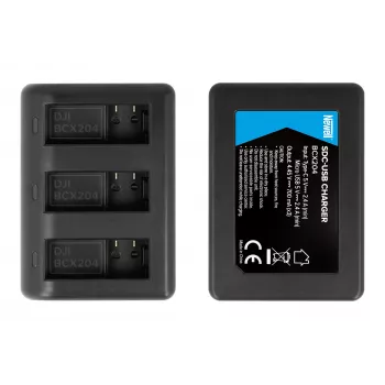 Newell SDC-USB Triple-Channel Charger für DJI Osmo Action BCX204 Akkus