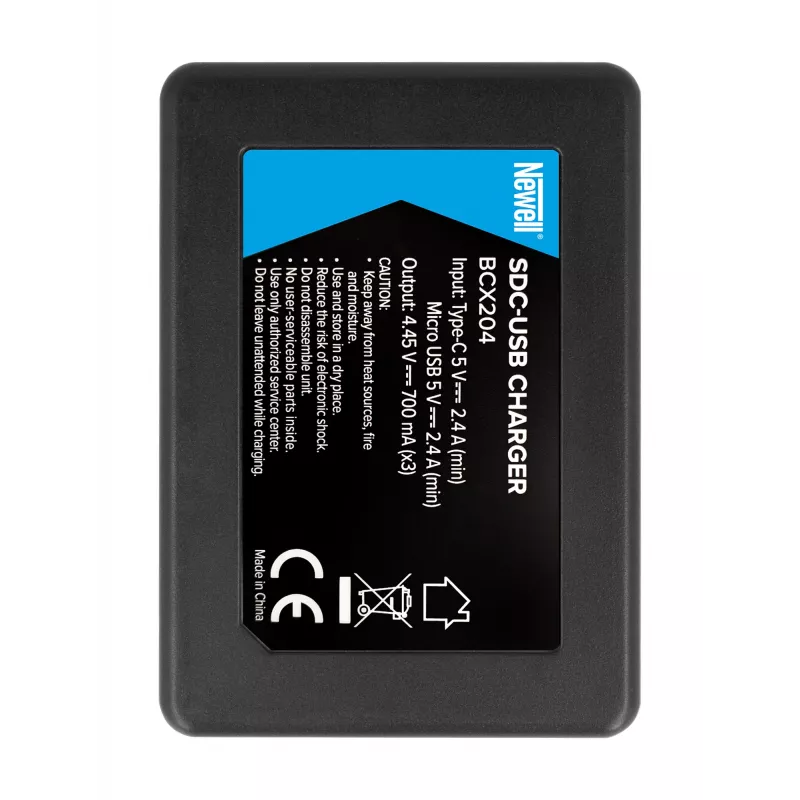 Newell SDC-USB Triple-Channel Charger für DJI Osmo Action BCX204 Akkus