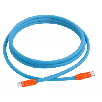 Newell USB-C auf USB-C Kabel 100W, 2m, Silikon, Blau-Orange