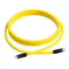 Newell USB-C auf USB-C Kabel 100W, 2m, Silikon, Gelb-Schwarz