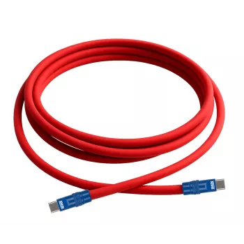 Newell USB-C auf USB-C Kabel 100W 2m Silikon Rot-Marineblau