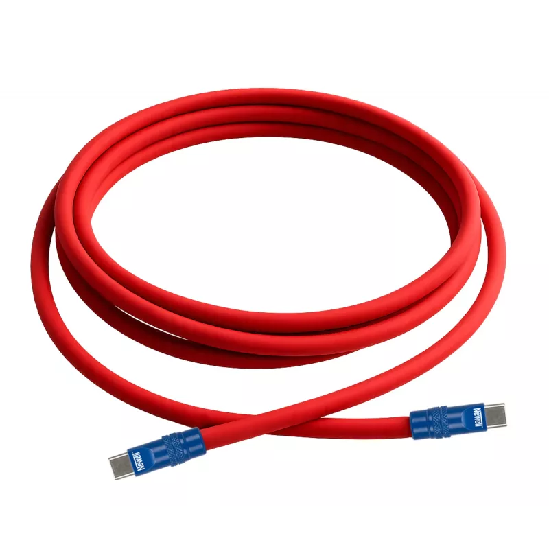 Newell USB-C auf USB-C Kabel 100W 2m Silikon Rot-Marineblau