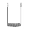 Newell USB-C auf USB-C Kabel 100W, 1,5m, Silikon, gewickelt, Grau