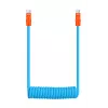 Newell USB-C auf USB-C Kabel 100W 1,5m Silikon gewickelt Blau-Orange