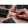 Newell USB-C auf USB-C Kabel 100W 1,5m Silikon gewickelt Blau-Orange