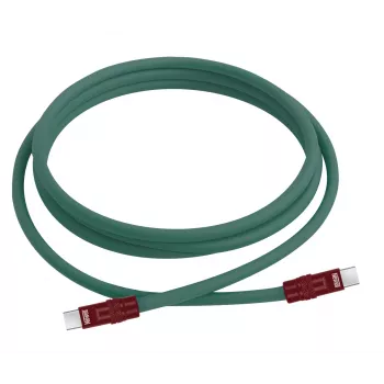 Newell USB-C auf USB-C Kabel 100W 2m Silikon Grün-Burgunderrot