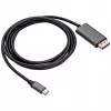 Akyga AK-AV-16 USB-C-auf-DisplayPort-Kabel, 4K 60 Hz, 1,8 m, schwarz