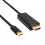 Akyga AK-AV-18 USB-C auf HDMI Kabel, 4K, 1,8 m, Schwarz