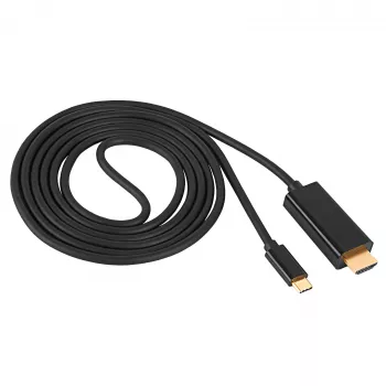 Akyga AK-AV-18 USB-C auf HDMI Kabel, 4K, 1,8 m, Schwarz