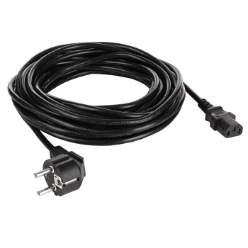 Akyga AK-PC-08C Stromkabel CEE 7/7 auf IEC C13 10m Schwarz