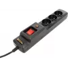 Accura Premium Sagitta 3 Outlets 3.0m Surge Protected Power Strip