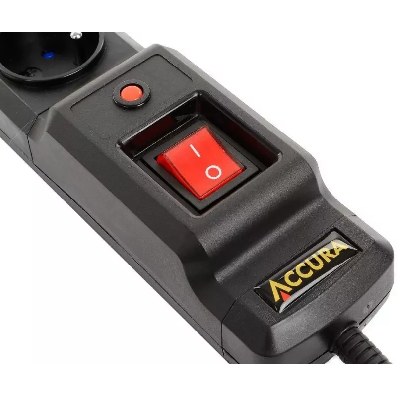 Accura Premium Sagitta 3 Outlets 3.0m Surge Protected Power Strip
