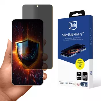 3MK Silky Matt Privacy - Mattes Privacy-Display-Schutz für Samsung Galaxy S25 Edge