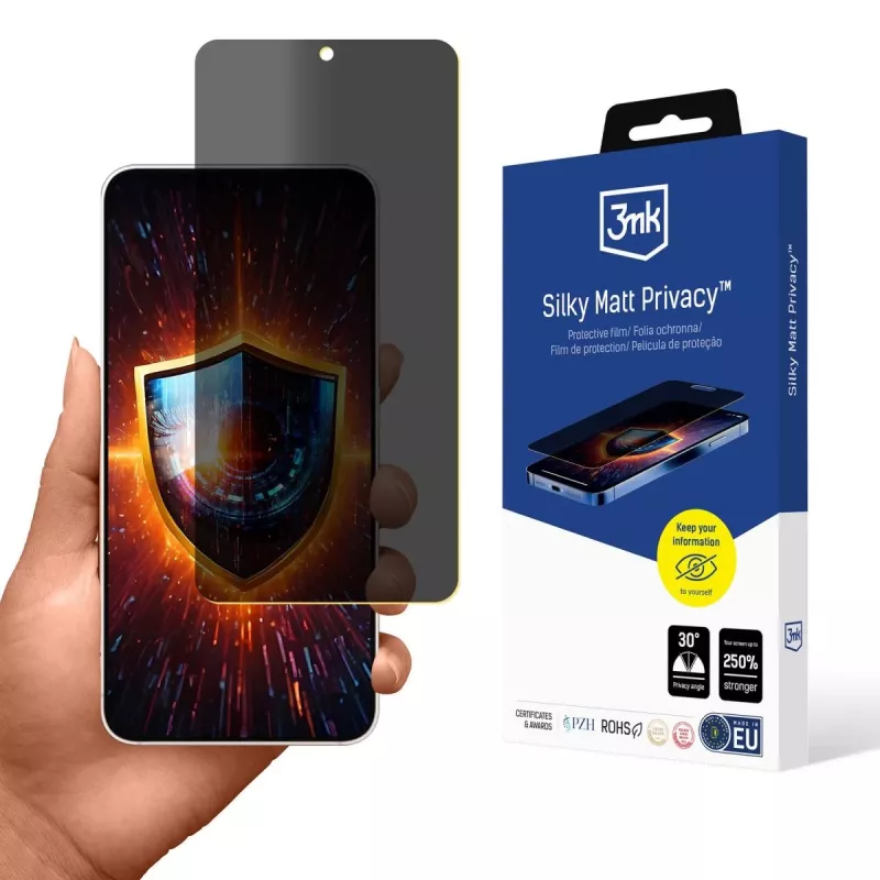 3MK Silky Matt Privacy - Mattes Privacy-Display-Schutz für Samsung Galaxy S25 Edge