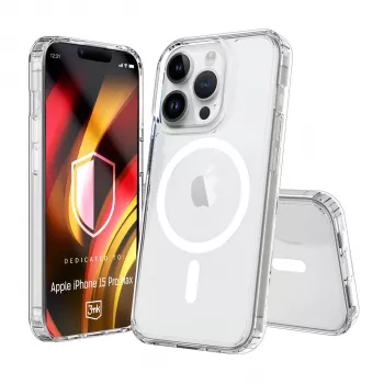 3MK PROTECTION Hardy LiqForce MagCase für Apple iPhone 15 Pro Max - Schwarz