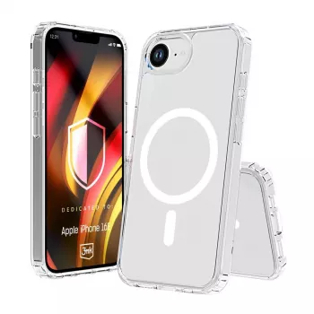 3MK PROTECTION Hardy LiqForce MagCase für Apple iPhone 16E / iPhone 17E - Schwarz