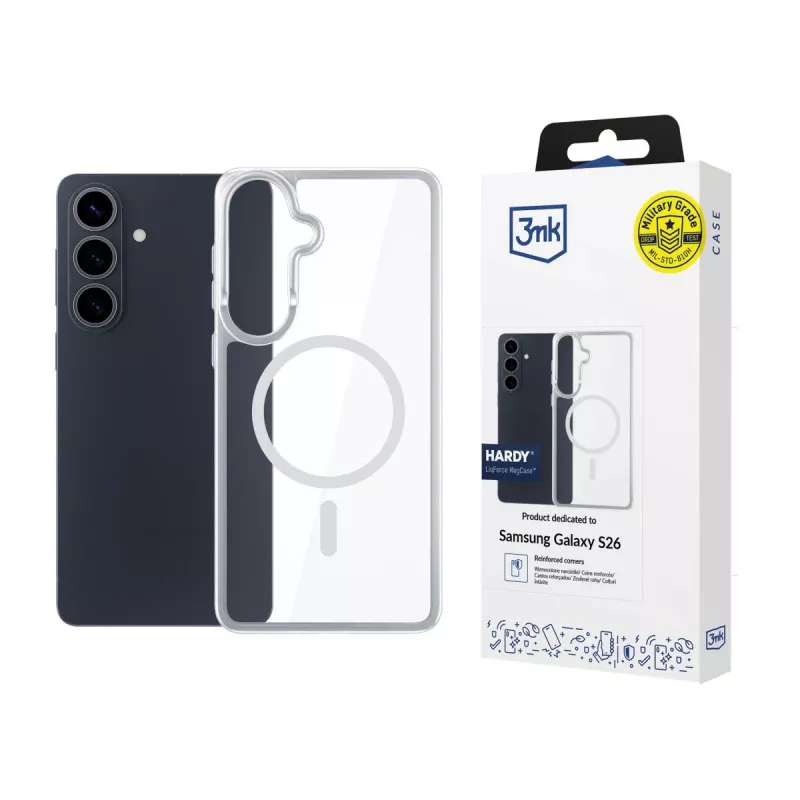 3MK PROTECTION Samsung Galaxy S26 - 3mk Hardy LiqForce MagCase Black