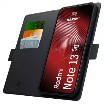 3MK PROTECTION Redmi Note 13 5G Hardy Foldy Case - Schwarz