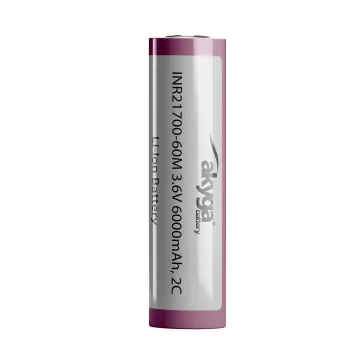 Akyga AKY2185 INR21700-60M 2C Li-Ion-Akku 21700 3,6 V 6000 mAh