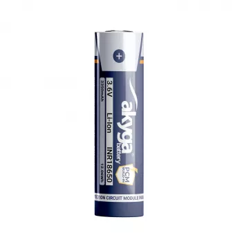 Akyga AKY2462 INR18650-33.5M-PCM Li-Ion-Akku 18650 3,6 V 3350 mAh mit PCM-Schutz