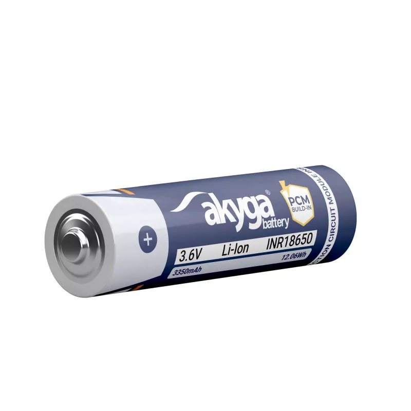 Akyga AKY2462 INR18650-33.5M-PCM Li-Ion-Akku 18650 3,6 V 3350 mAh mit PCM-Schutz