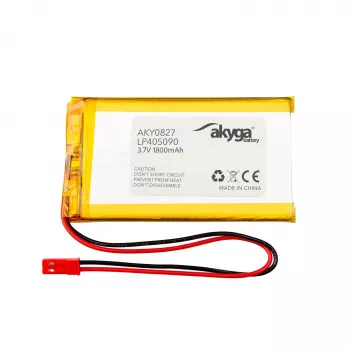 Akyga AKY0827 LP405090 Li-Po-Akku 3,7 V 1800 mAh, PCM, JST 2,54 2-polig, 150 mm