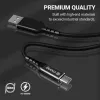 Crong Armor Link USB-C auf USB-C Kabel 100W PD 5A 200cm Schwarz