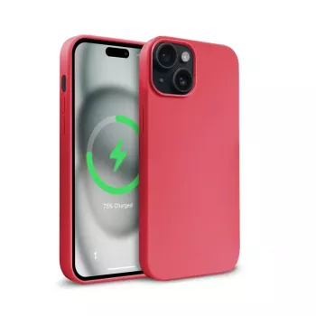 Crong Color Cover Magnetic Case für iPhone 15 Plus MagSafe (Pink)
