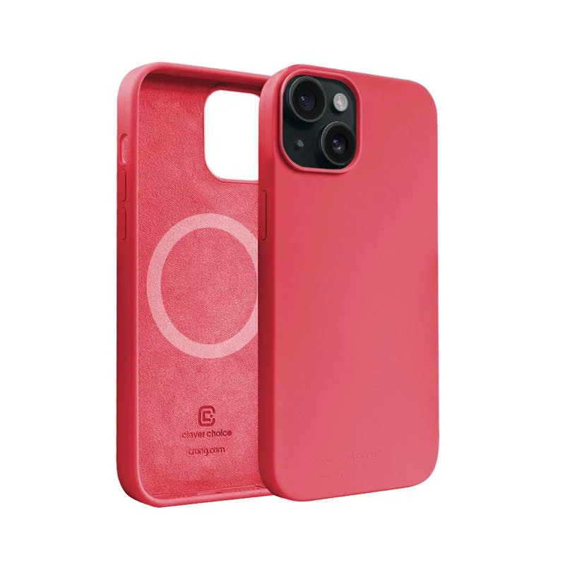 Crong Color Cover Magnetic Case für iPhone 15 Plus MagSafe (Pink)