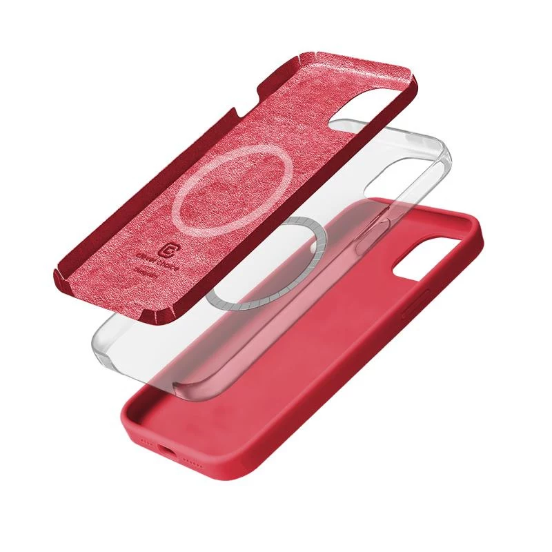 Crong Color Cover Magnetic Case für iPhone 15 Plus MagSafe (Pink)