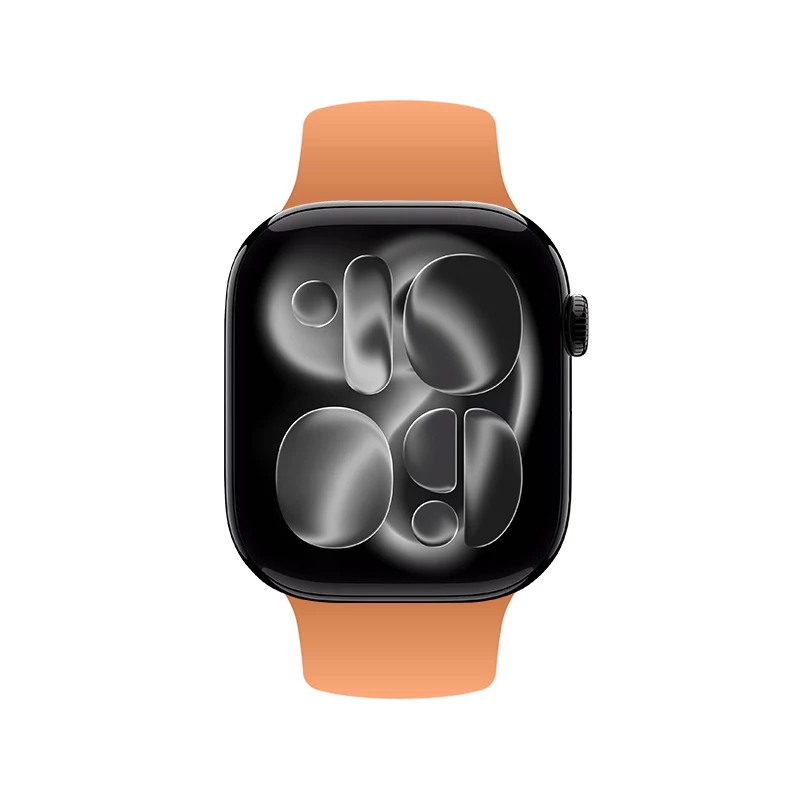 Crong Liquid Strap für Apple Watch 38/40/41/42 mm (Orange)
