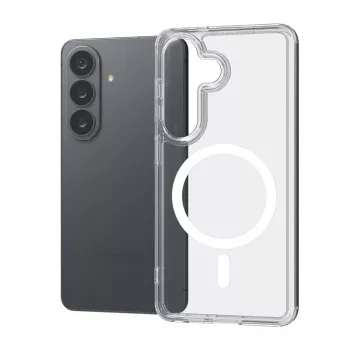 Crong Hybrid Clear Magnetic Case für Samsung Galaxy S26 - MagSafe-kompatibel (Transparent)