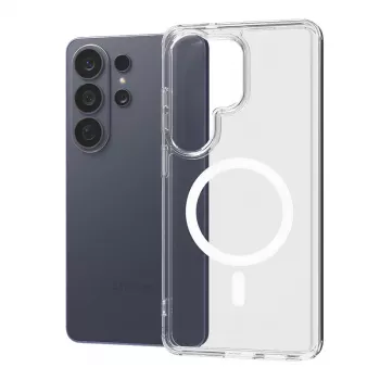 Crong Hybrid Clear Magnetic Case mit MagSafe für Samsung Galaxy S26 Ultra (Transparent)
