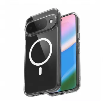 Crong Hybrid Clear Magnetic Case mit MagSafe für Google Pixel 10 / 10 Pro, Transparent