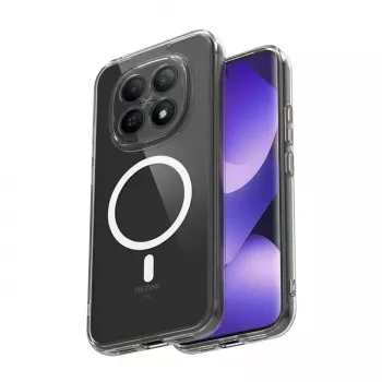 Crong Hybrid Clear Magnetic Case MagSafe für Xiaomi Redmi Note 15 Pro+ 5G (Transparent)