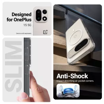 Crong Hybrid Clear Magnetic MagSafe Case für OnePlus 15 (Transparent)