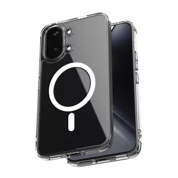 Crong Hybrid Clear Magnetic Case für Xiaomi POCO X8 Pro Max 5G, Transparent, MagSafe-kompatibel
