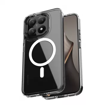 Crong Hybrid Clear Magnetic Case MagSafe für Xiaomi 15T (Transparent)