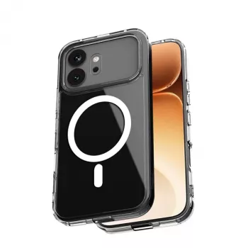 Crong Hybrid Clear Magnetic Case für Honor 600 5G, MagSafe-kompatibel, Transparent