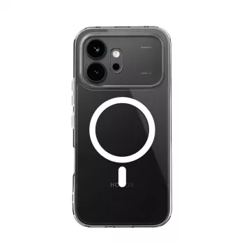 Crong Hybrid Clear Magnetic Case für Honor 600 5G, MagSafe-kompatibel, Transparent