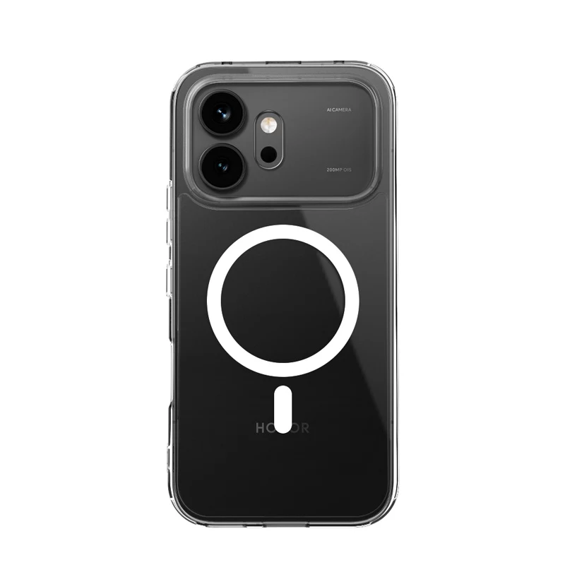 Crong Hybrid Clear Magnetic Case für Honor 600 5G, MagSafe-kompatibel, Transparent