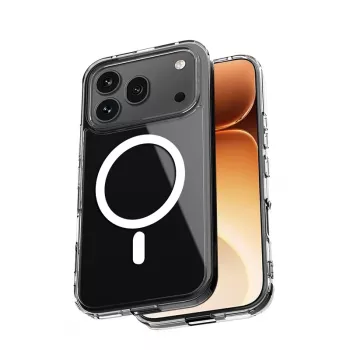 Crong Hybrid Clear Magnetic Case für Honor 600 Pro 5G, MagSafe-kompatibel, Transparent
