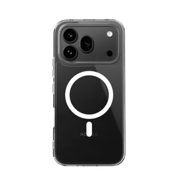 Crong Hybrid Clear Magnetic Case für Honor 600 Pro 5G, MagSafe-kompatibel, Transparent