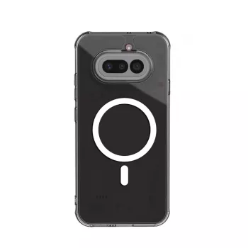 Crong Hybrid Clear Magnetic Case für Nothing Phone 4a, MagSafe-kompatibel, Transparent