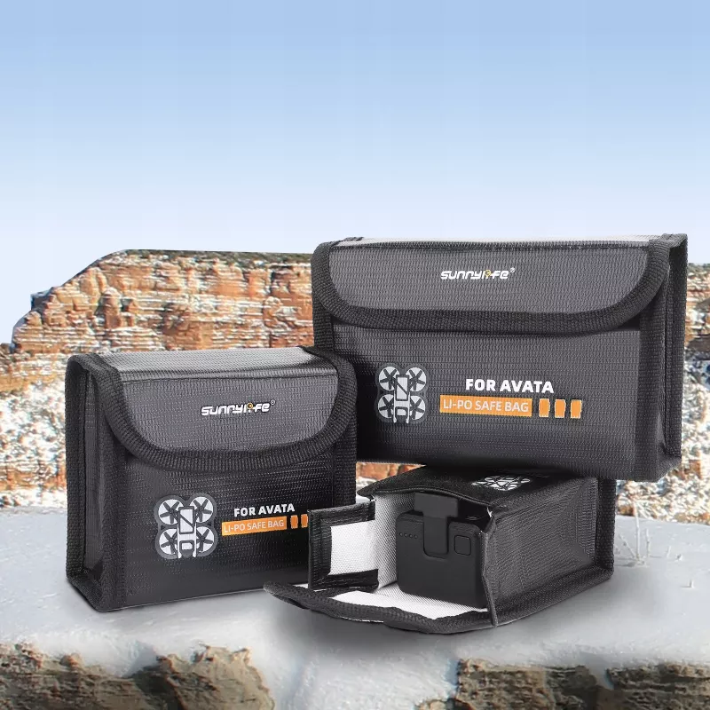 SUNNYLIFE Akku-Schutztasche für DJI Avata Intelligent Flight Battery - Schwarz
