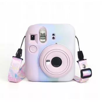 LOVEINSTANT Silikonhülle für Fujifilm Instax Mini 12 - Pastellfarben