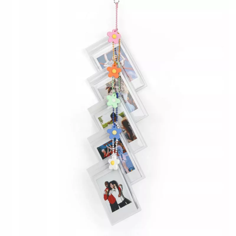 LOVEINSTANT 5x Hänge-Bilderrahmen-Set für Fuji Instax Mini 12 40 11 8 7s Evo Liplay Link 2 SE Zink